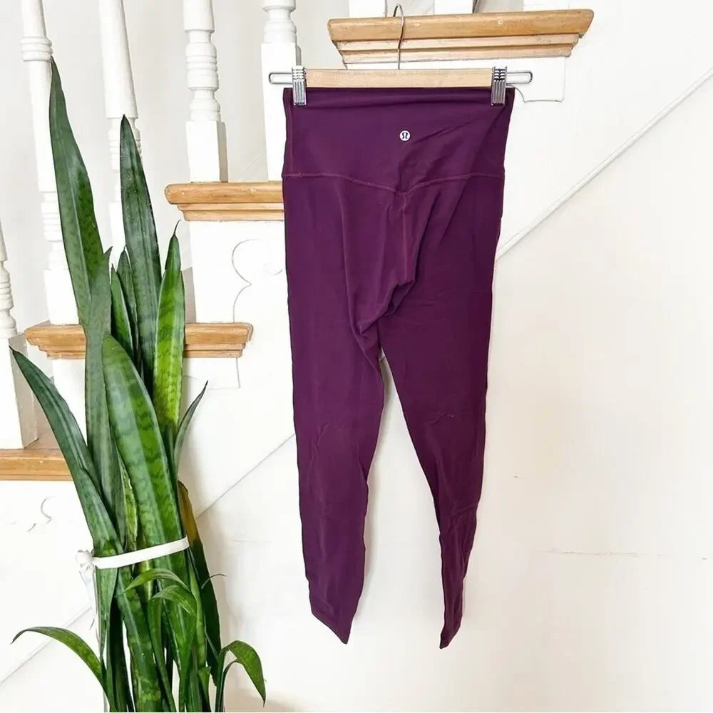 Lululemon Align Purple High-Rise Activewear Sweat-Wicking Leggings Size 4